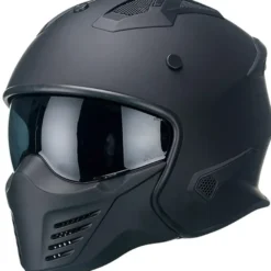 Helm Vito Jet Bruzano Mat Zwart