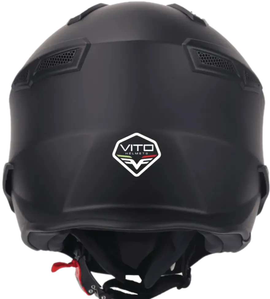 Helm Vito Jet Bruzano Mat Zwart