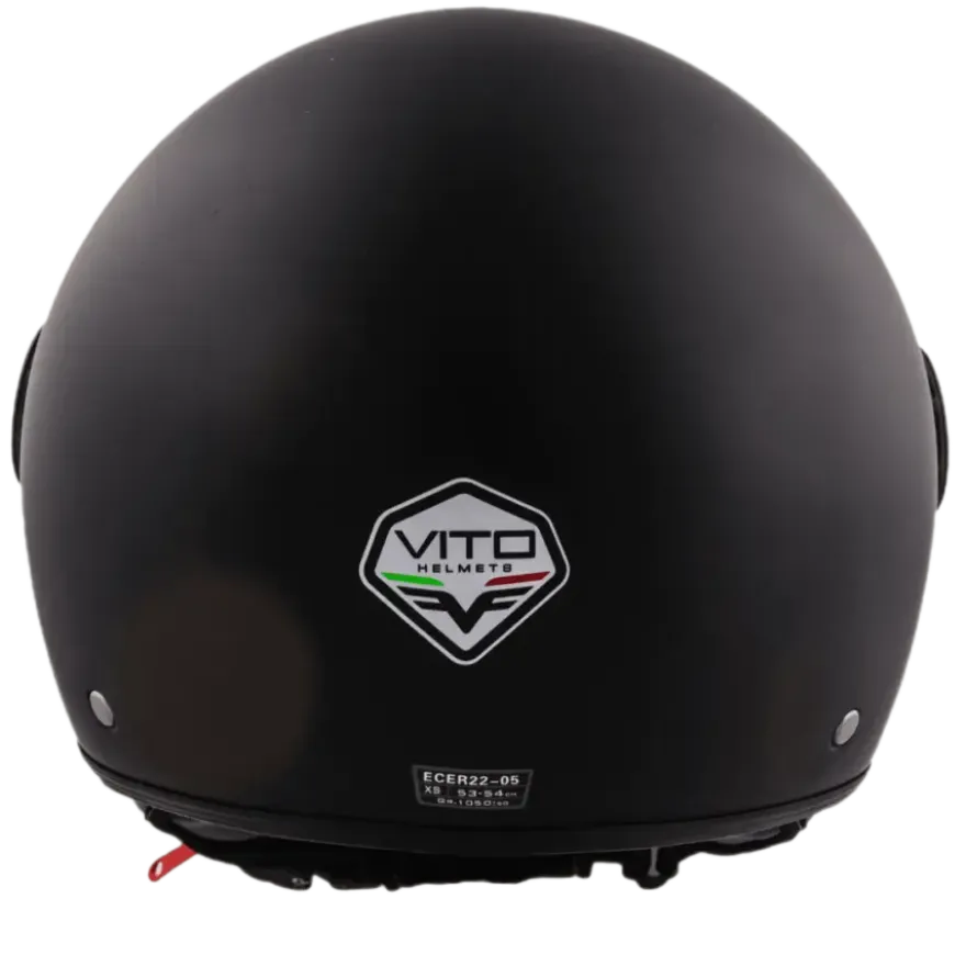 Helm Vito Jet Loreto Mat Zwart