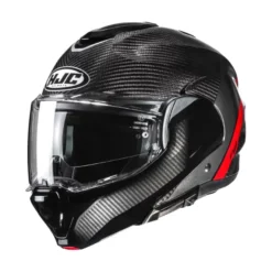 HJC F100 Carbon Stan Zwart Rood