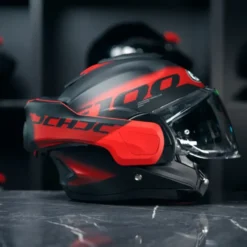 HJC F100 Hetal Rood/Zwart