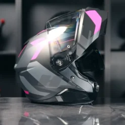 HJC i91 Carst Zwart/Roze