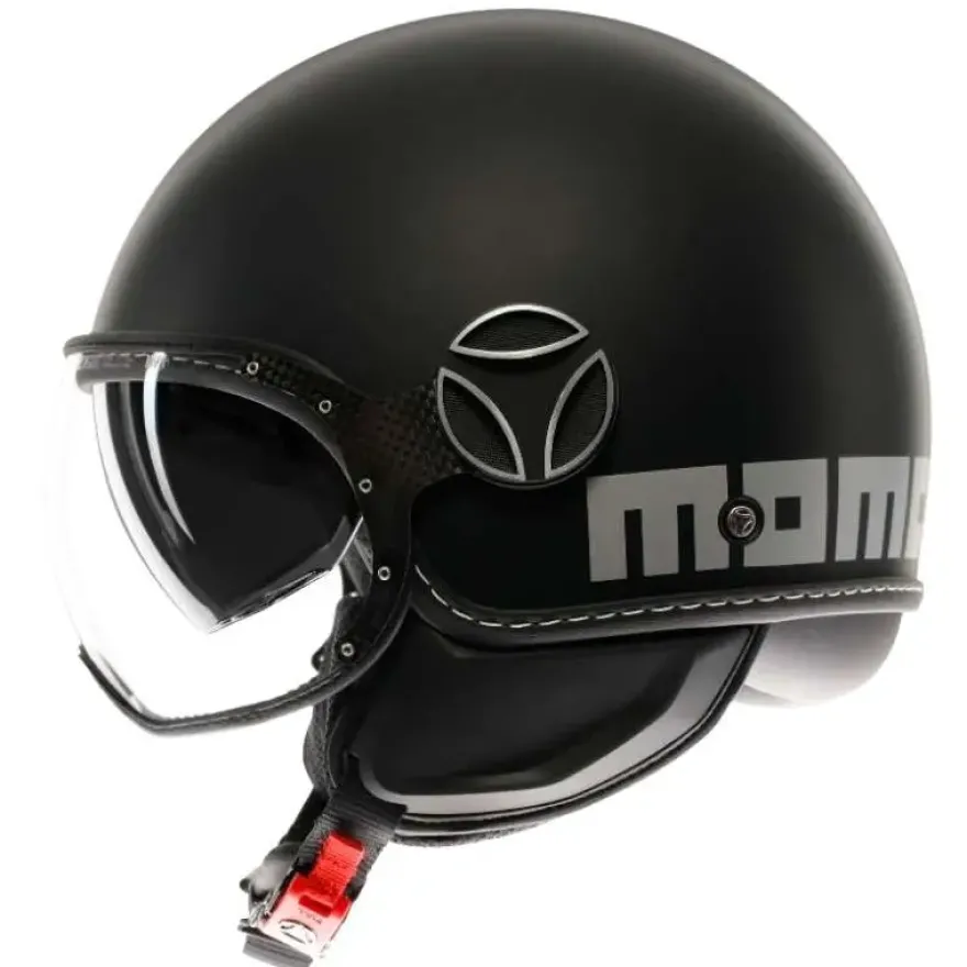 Momo FGTR EVO HIP Matt Black Silver