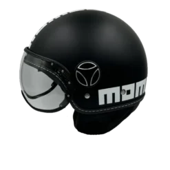 Momo Jet FGTR Classic Nero Opaco Silver