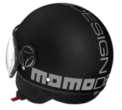 Momo Jet FGTR Classic Nero Opaco Silver