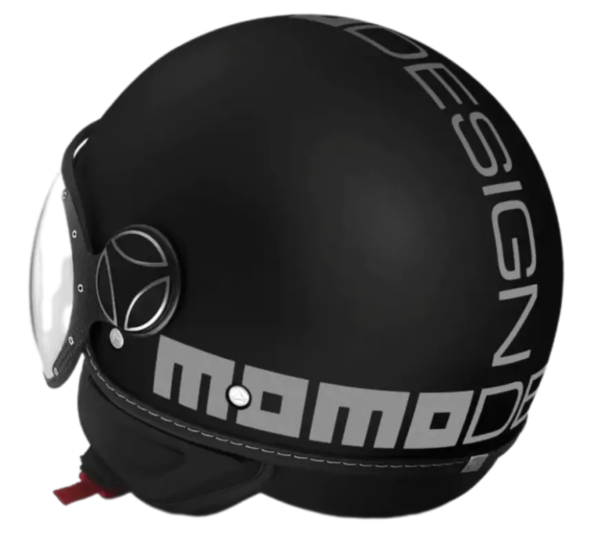 Momo Jet FGTR Classic Nero Opaco Silver