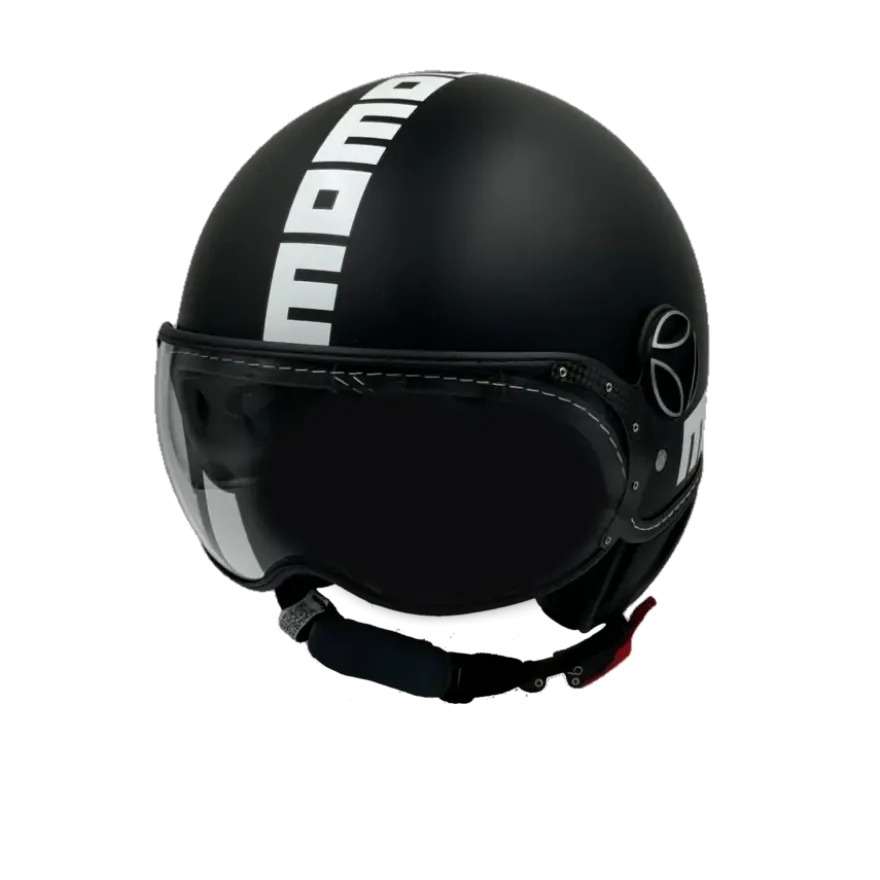 Momo Jet FGTR Classic Nero Opaco Silver