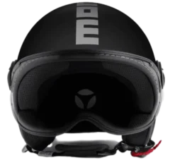 Momo Jet FGTR Classic Nero Opaco Silver