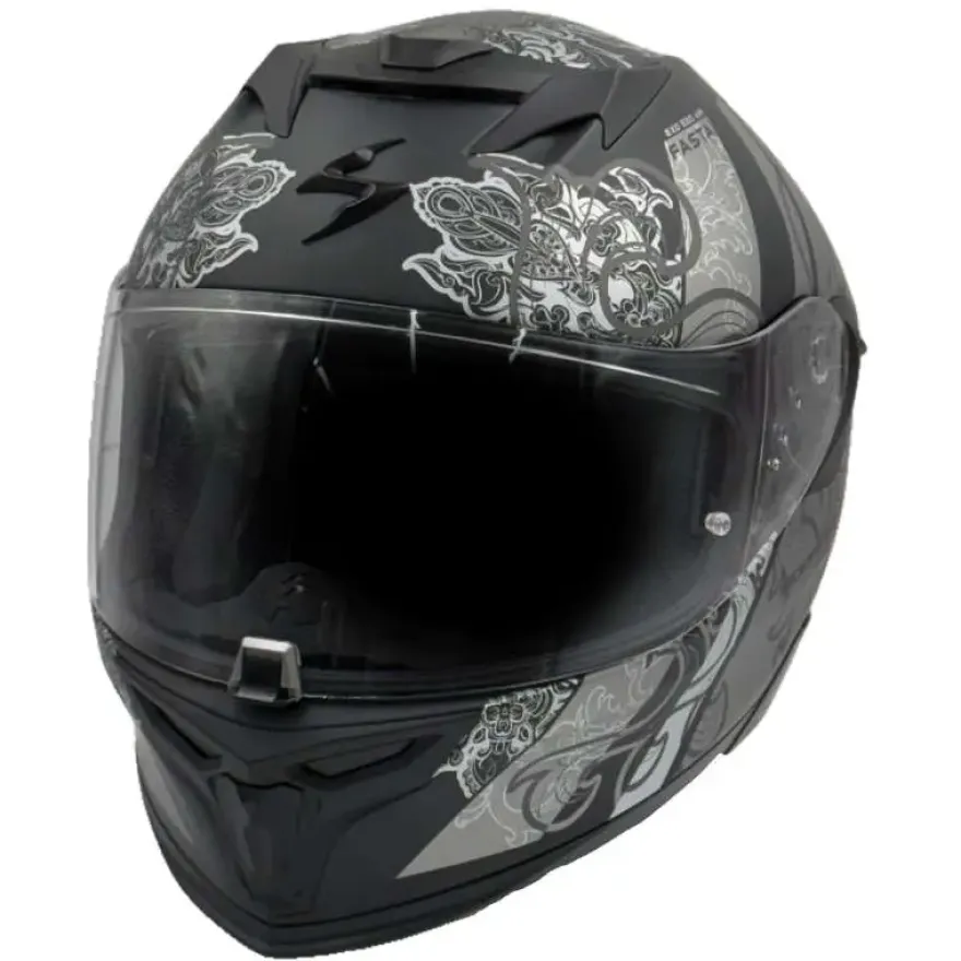 Scorpion Exo-520 Evo Air Fasta Matt Black-Silver-pink