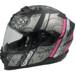 Scorpion Exo-520 Evo Air Fasta Matt Black-Silver-pink