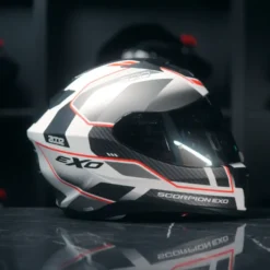 Scorpion Exo-520 Evo Air Lena Matt White-Silver-Red