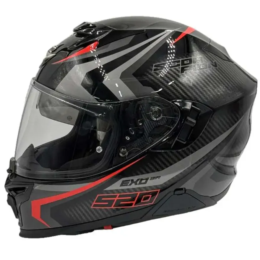 Scorpion Exo-520 Evo Air Terra Black-Silver-Red