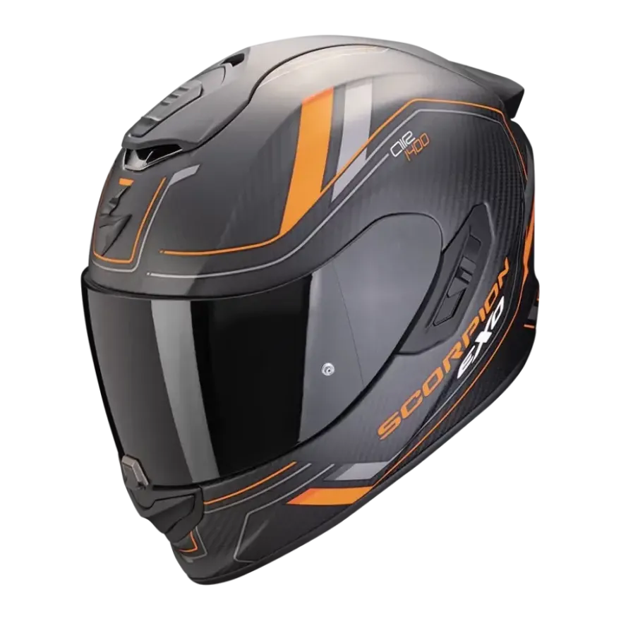 Scorpion Exo-1400 Evo II Carbon Air Mirage Matt Black-Orange