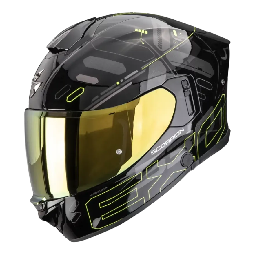 Scorpion EXO-530 Fond Black Neon Yellow