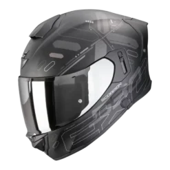 Scorpion EXO-530 Fond Matt Black Silver