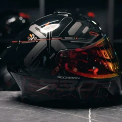 Scorpion EXO-530 Fond Metal Black Red
