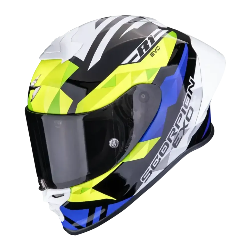 Scorpion EXO-R1 Evo II Valere Black Blue Neon Yellow