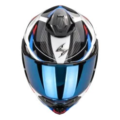 Scorpion EXO-1500 Sleek White Red Blue