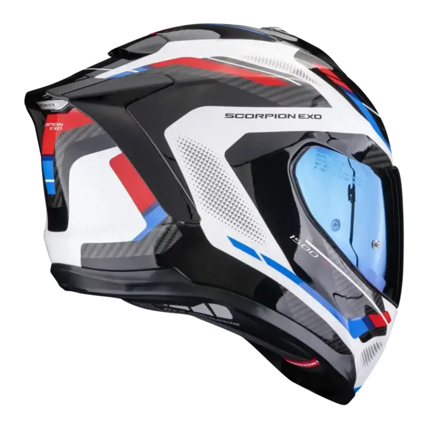 Scorpion EXO-1500 Sleek White Red Blue