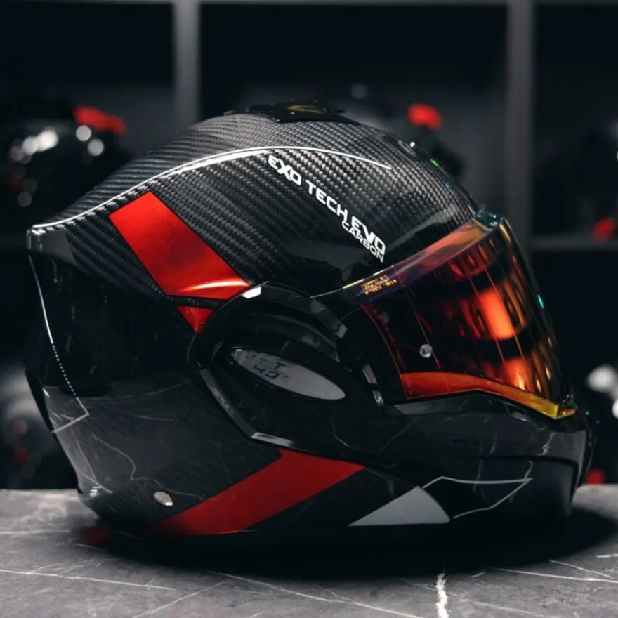 Scorpion Exo-Tech Evo Carbon Cad Black Red