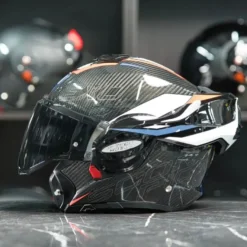 Scorpion Exo-Tech Evo Carbon Rover Black-Red-Blue