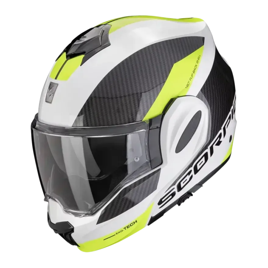 Scorpion Exo-Tech Evo Team White-Neon-Yellow