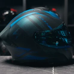 Scorpion EXO-530 Theras Matt Black Blue