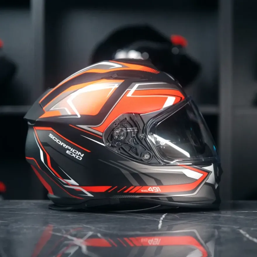 Scorpion Exo-491 Zumo Matt Black Red