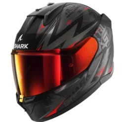 Shark D-Skwal 3 Blast-R Mat Zwart Antraciet Rood KAR