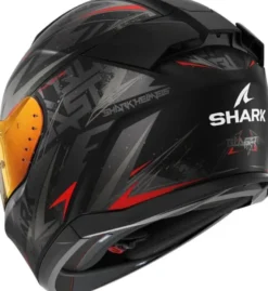 Shark D-Skwal 3 Blast-R Mat Zwart Antraciet Rood KAR