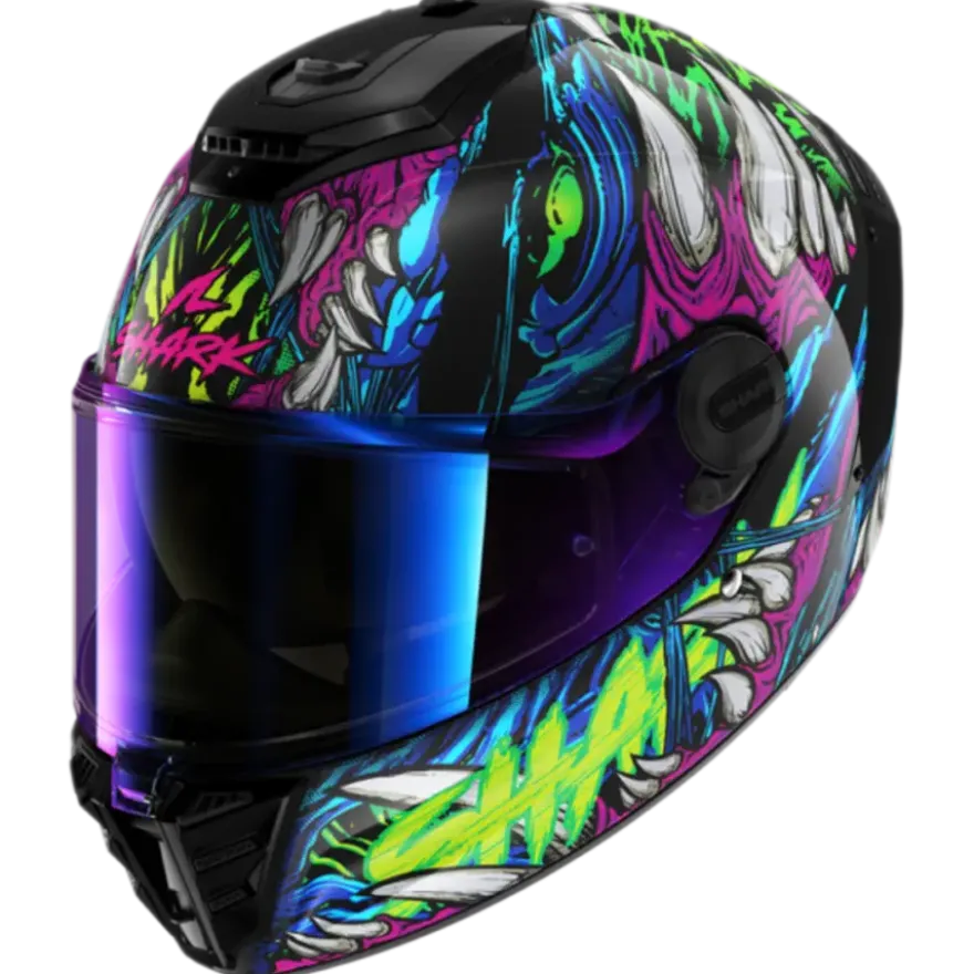 Shark Spartan RS Shaytan Black Green Violet